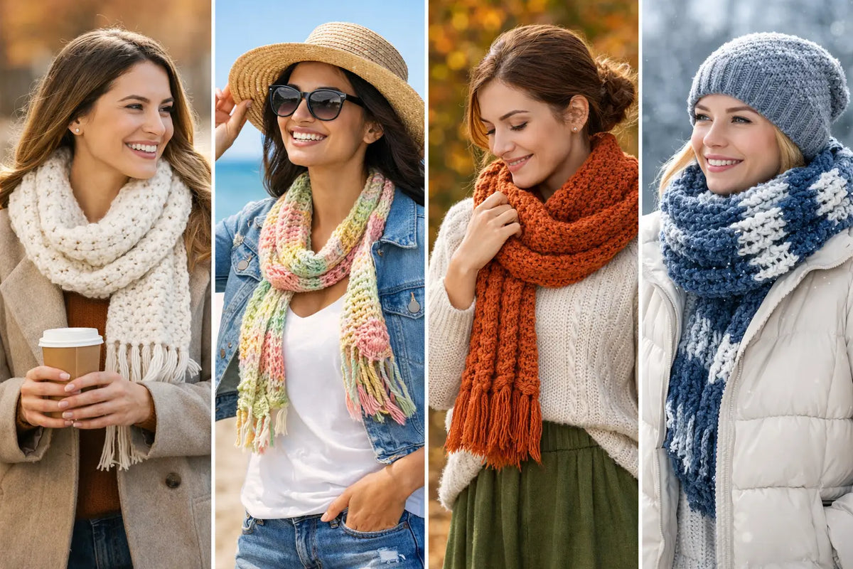 Crochet Scarf Outfit Ideas for Every Season