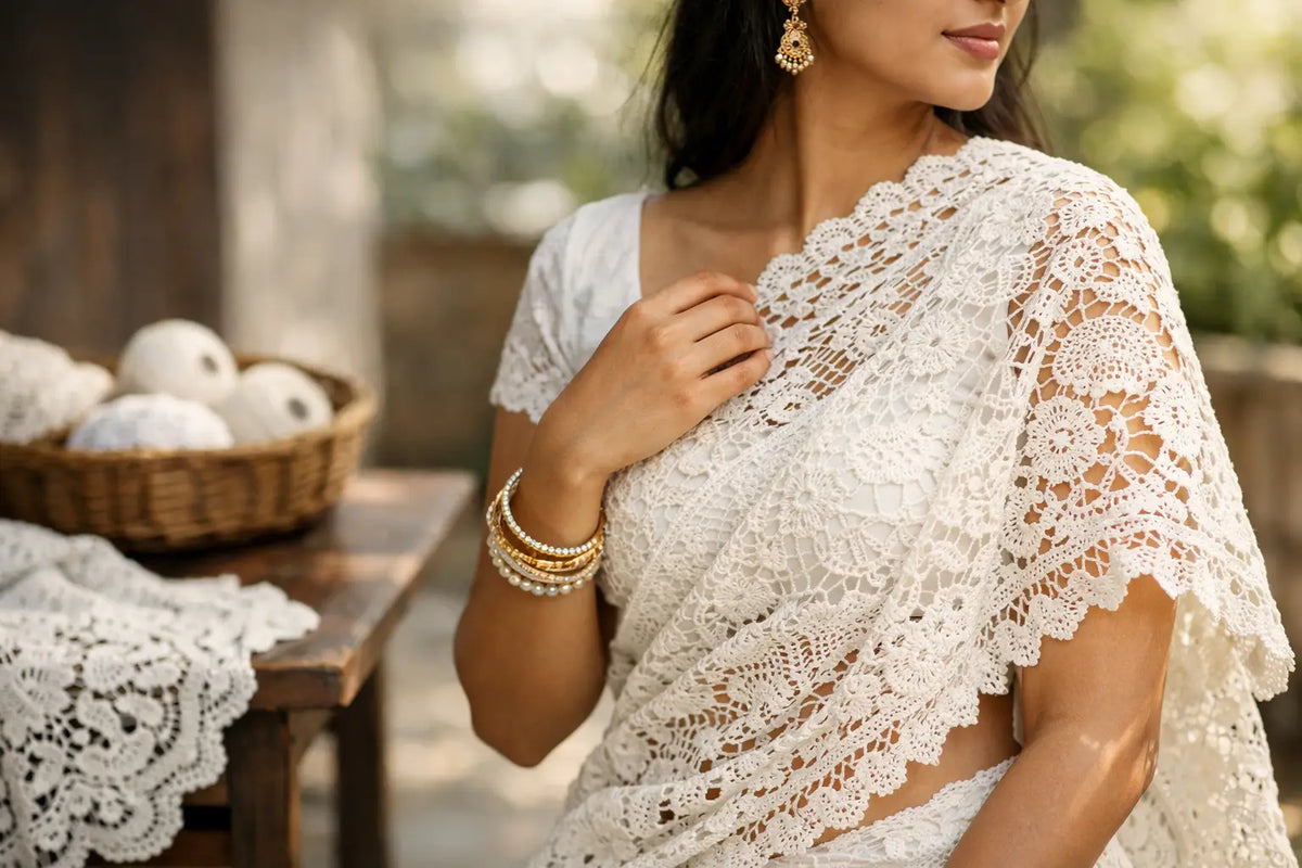 Narsapuram Crochet Lace Heritage, Worn Today