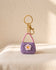 Crochet mini bag keychain bag charm