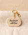 Crochet name tag keychain bag charm