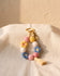 Crochet beaded strap keychain bag charm