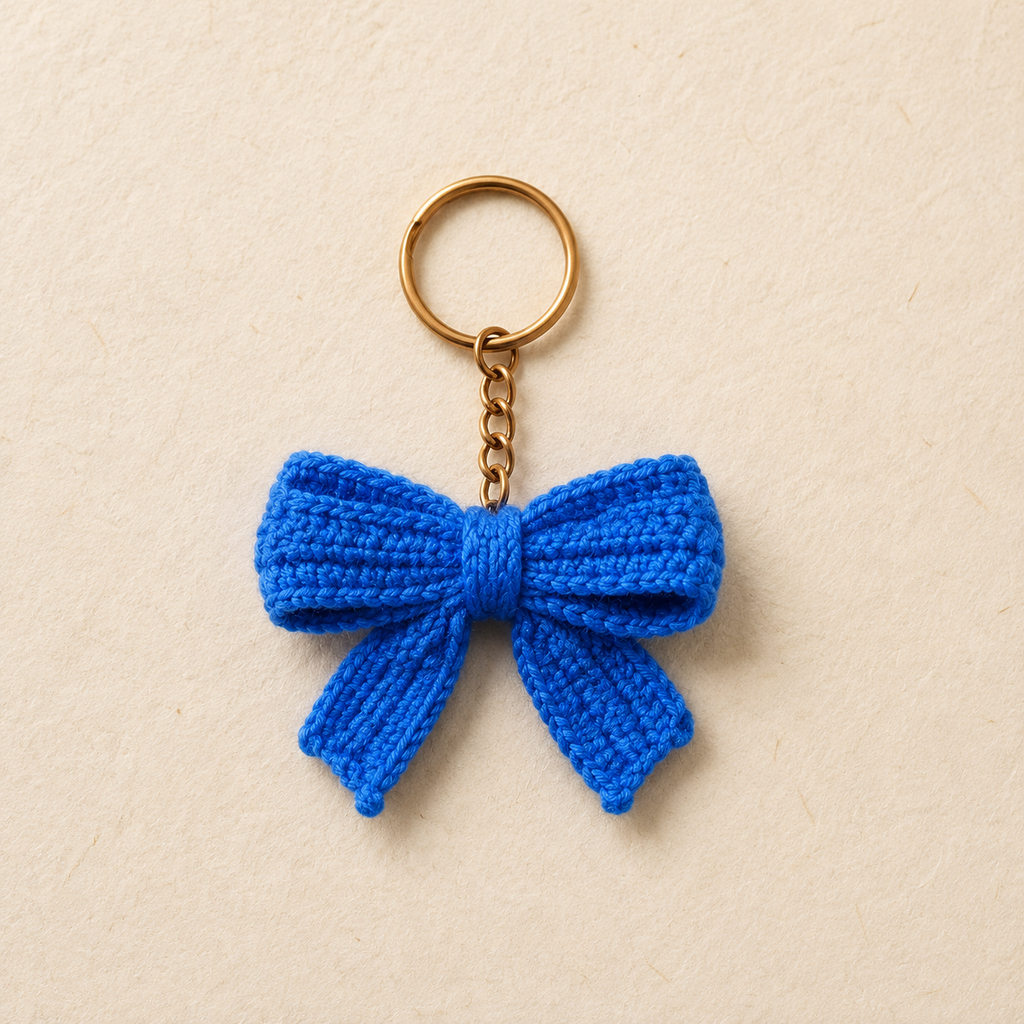 Crochet Flower Keychain - view 2