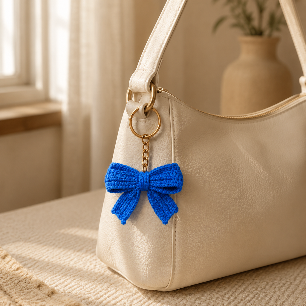 Crochet Flower Keychain - view 4