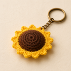 Crochet Sunflower Keychain - view 2