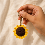 Crochet Sunflower Keychain - view 4