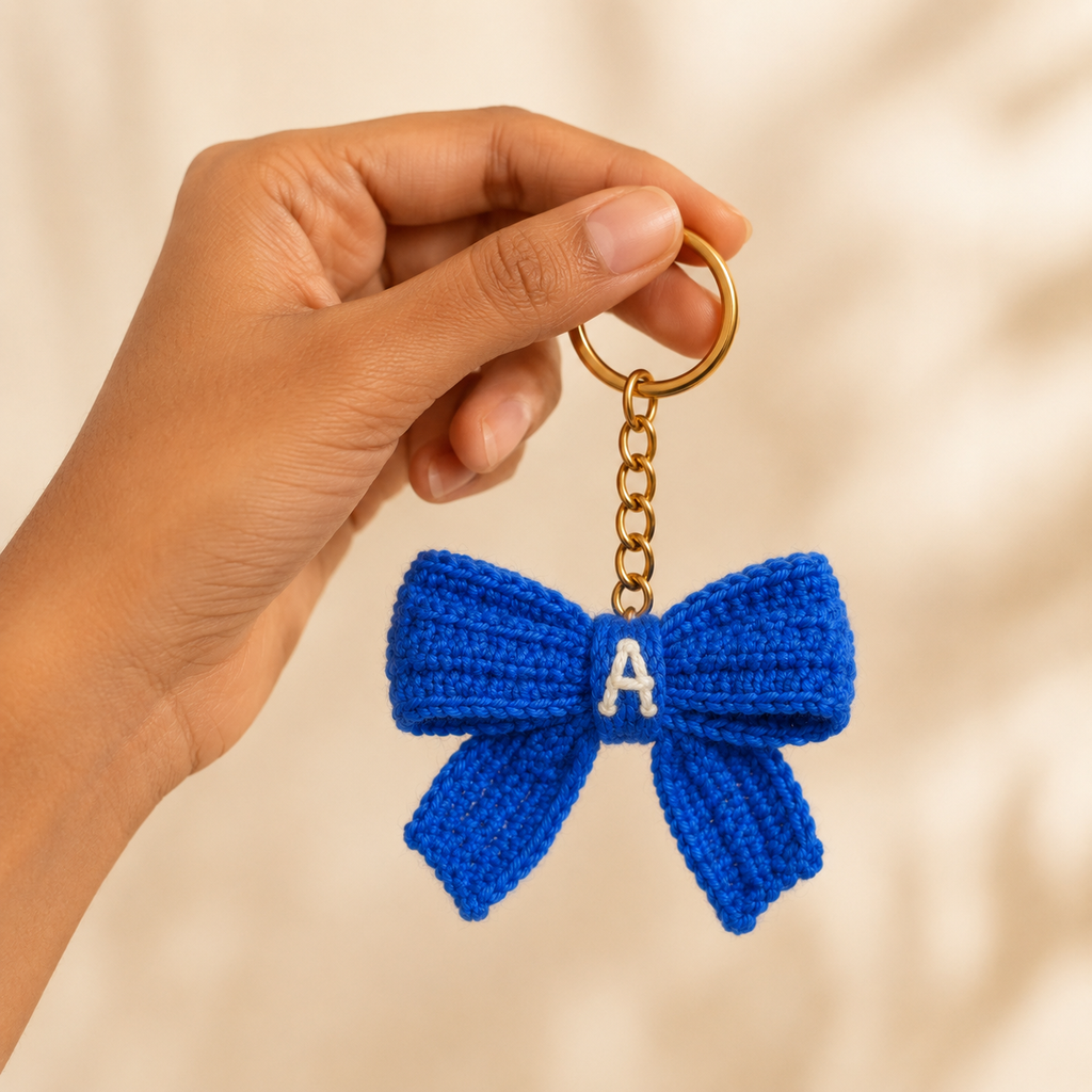 Crochet Flower Keychain