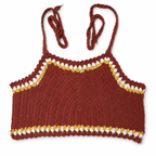 Crochet Floral Trim Crop Top — view 6