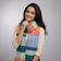 Multicolour striped crochet scarf handmade by women artisans Narsapuram GI-tagged India