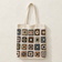 Boho Granny Square Crochet Tote Bag - Cream Brown - model shot