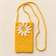 Daisy Flower Crochet Crossbody Sling Bag - Yellow White - model shot