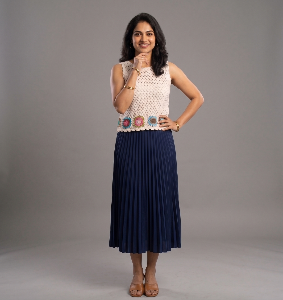 Sleeveless Crochet Top — view 3
